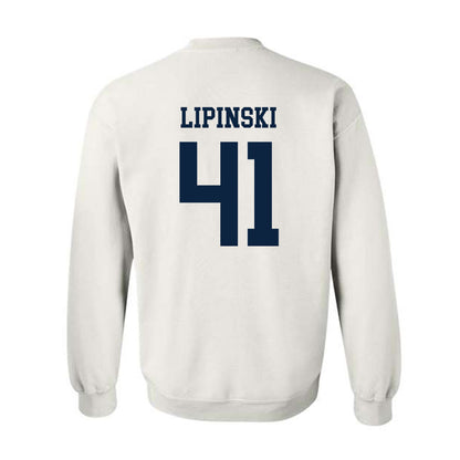 Maine - NCAA Men's Ice Hockey : JADEN LIPINSKI - Classic Fashion Shersey Crewneck Sweatshirt-1