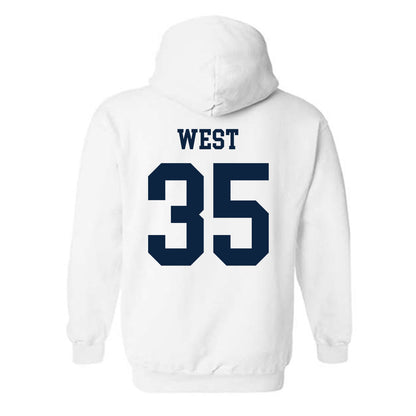 Maine - NCAA Football : Austin West - Classic Fashion Shersey Hooded Sweatshirt-1