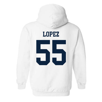 Maine - NCAA Football : Nathan Lopez - Classic Fashion Shersey Hooded Sweatshirt-1