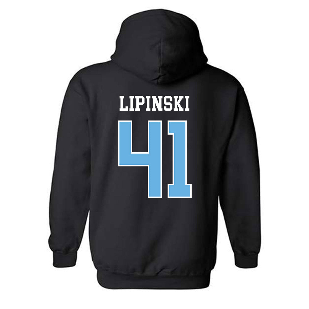 Maine - NCAA Men's Ice Hockey : JADEN LIPINSKI - Classic Fashion Shersey Hooded Sweatshirt-1
