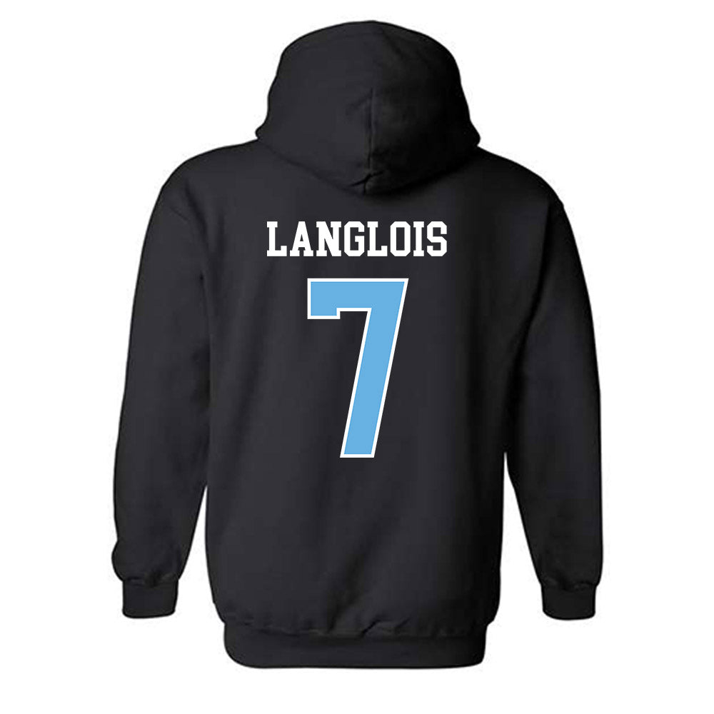 Maine - NCAA Men's Ice Hockey : Jeremy Langlois - Classic Fashion Shersey Hooded Sweatshirt-1