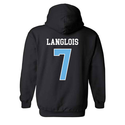 Maine - NCAA Men's Ice Hockey : Jeremy Langlois - Classic Fashion Shersey Hooded Sweatshirt-1