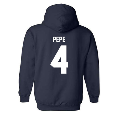 Maine - NCAA Baseball : Nic Pepe - Classic Shersey Hooded Sweatshirt-1