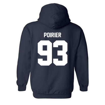 Maine - NCAA Men's Ice Hockey : Justin Poirier - Classic Shersey Hooded Sweatshirt-1