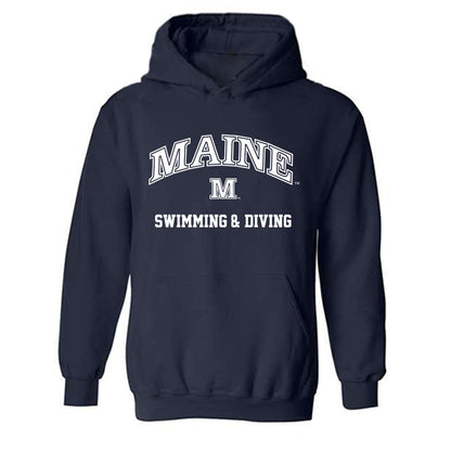 Maine - NCAA Men's Swimming & Diving : Jeremiah Small - Classic Shersey Hooded Sweatshirt-0