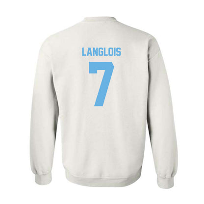 Maine - NCAA Men's Ice Hockey : Jeremy Langlois - Classic Shersey Crewneck Sweatshirt-1