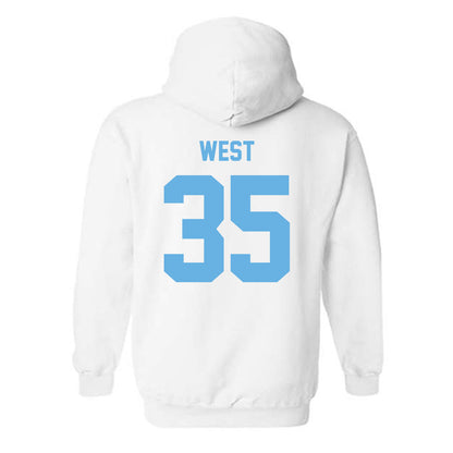 Maine - NCAA Football : Austin West - Classic Shersey Hooded Sweatshirt-1