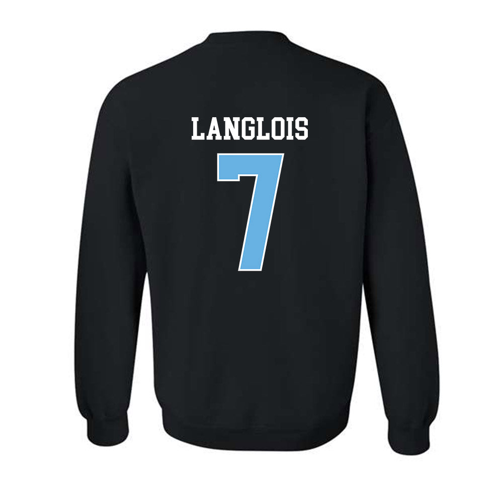 Maine - NCAA Men's Ice Hockey : Jeremy Langlois - Sports Shersey Crewneck Sweatshirt-1