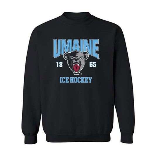 Maine - NCAA Men's Ice Hockey : Lee Parks - Sports Shersey Crewneck Sweatshirt-0