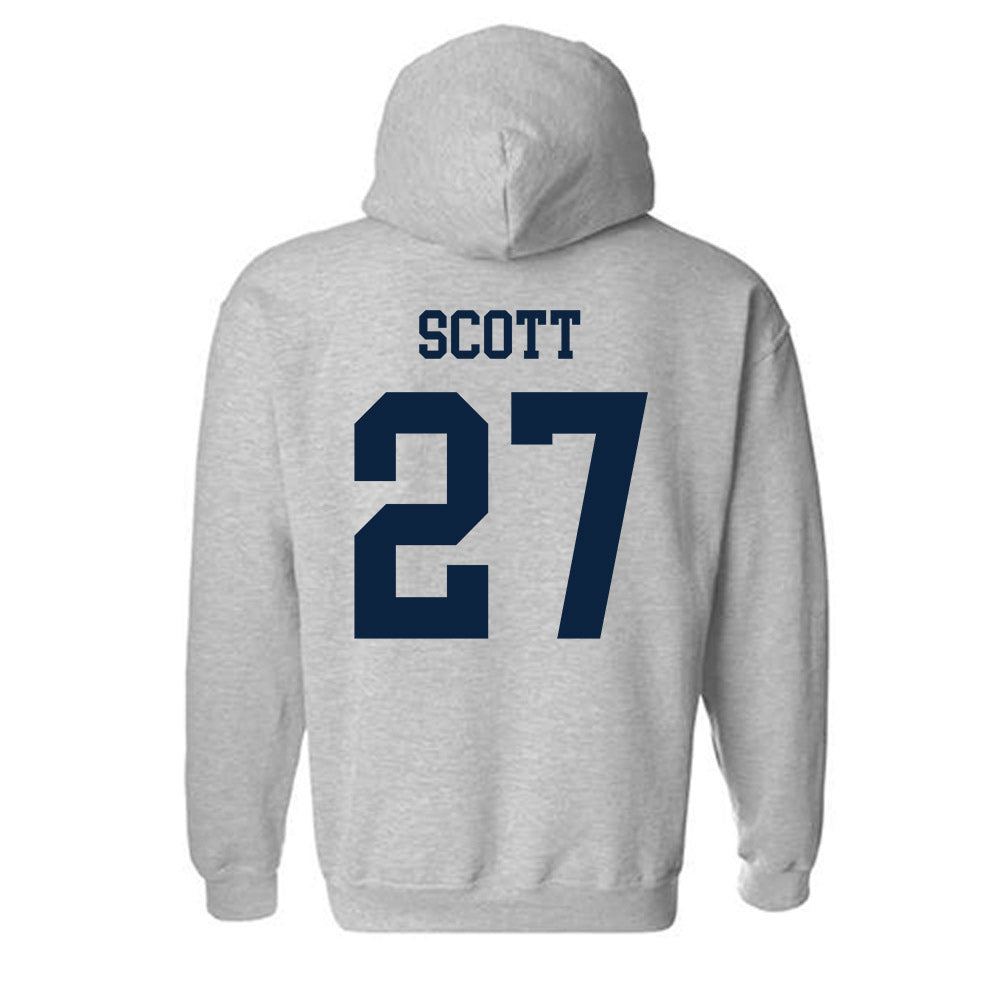 Maine - NCAA Men's Ice Hockey : Max Scott - Sports Shersey Hooded Sweatshirt-1