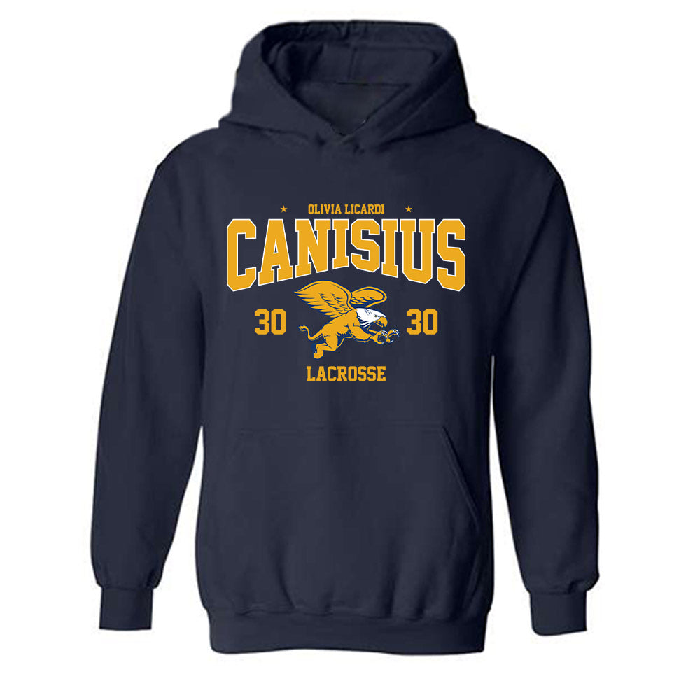 Canisius - NCAA Women's Lacrosse : Olivia Licardi - Classic Fashion Shersey Hooded Sweatshirt-0