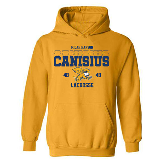 Canisius - NCAA Men's Lacrosse : Micah Hanson - Classic Fashion Shersey Hooded Sweatshirt