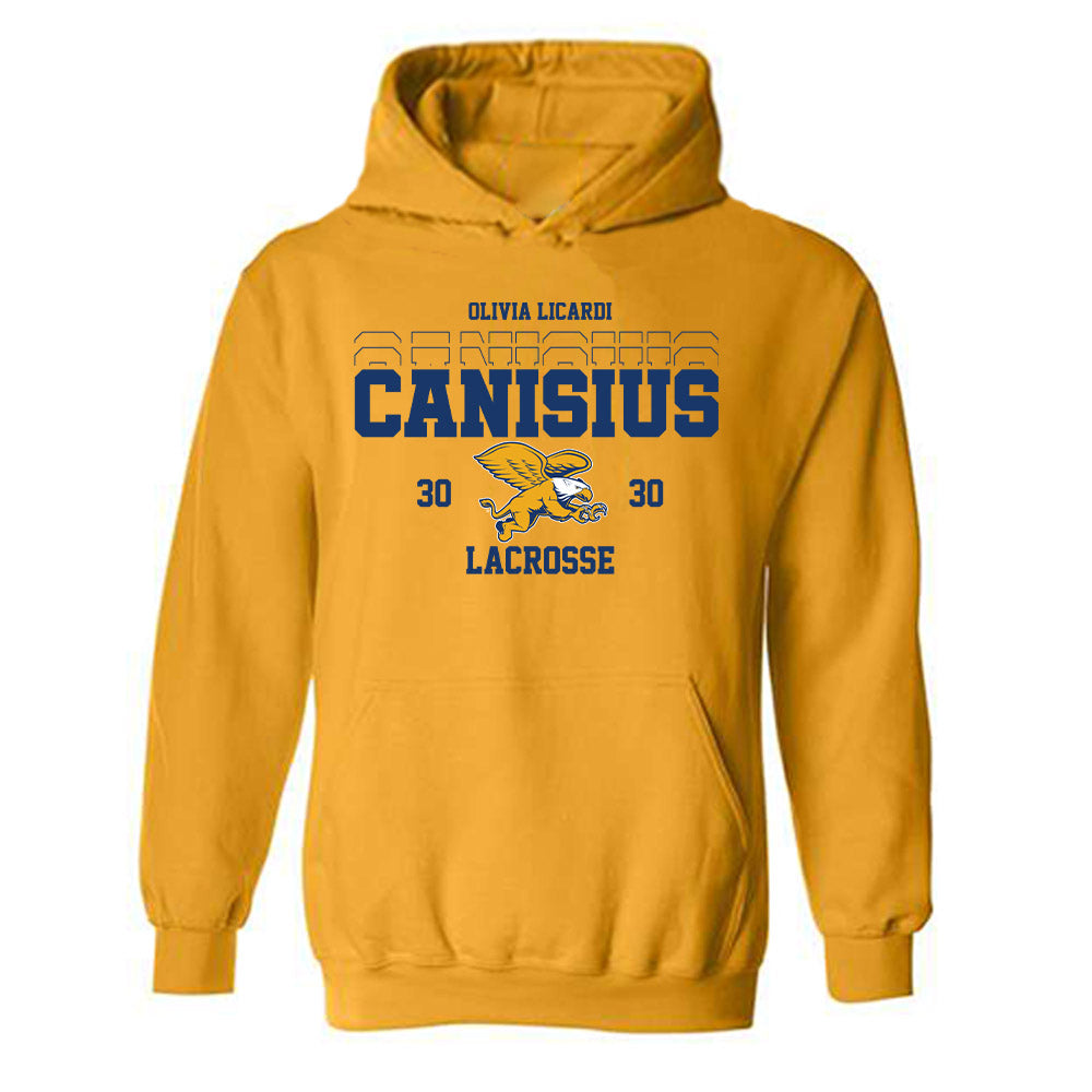 Canisius - NCAA Women's Lacrosse : Olivia Licardi - Classic Fashion Shersey Hooded Sweatshirt-0