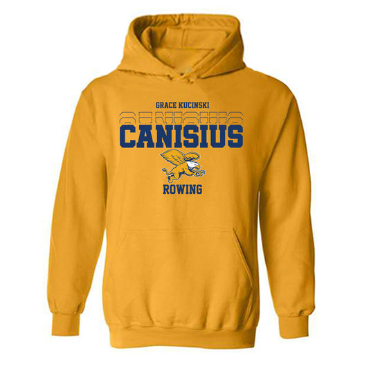 Canisius - NCAA Women's Rowing : Grace Kucinski - Classic Fashion Shersey Hooded Sweatshirt-0