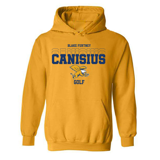 Canisius - NCAA Men's Golf : Blake Furtney - Classic Fashion Shersey Hooded Sweatshirt-0
