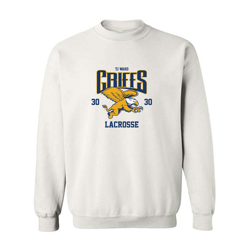 Canisius - NCAA Men's Lacrosse : TJ Ward - Classic Fashion Shersey Crewneck Sweatshirt-0