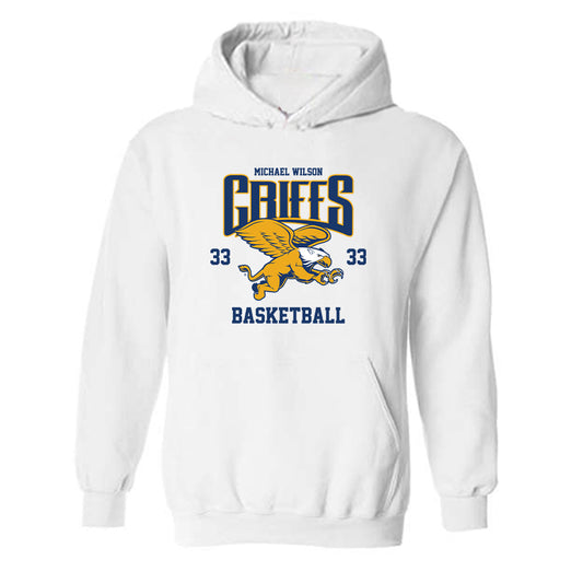 Canisius - NCAA Men's Basketball : Michael Wilson - Classic Fashion Shersey Hooded Sweatshirt-0