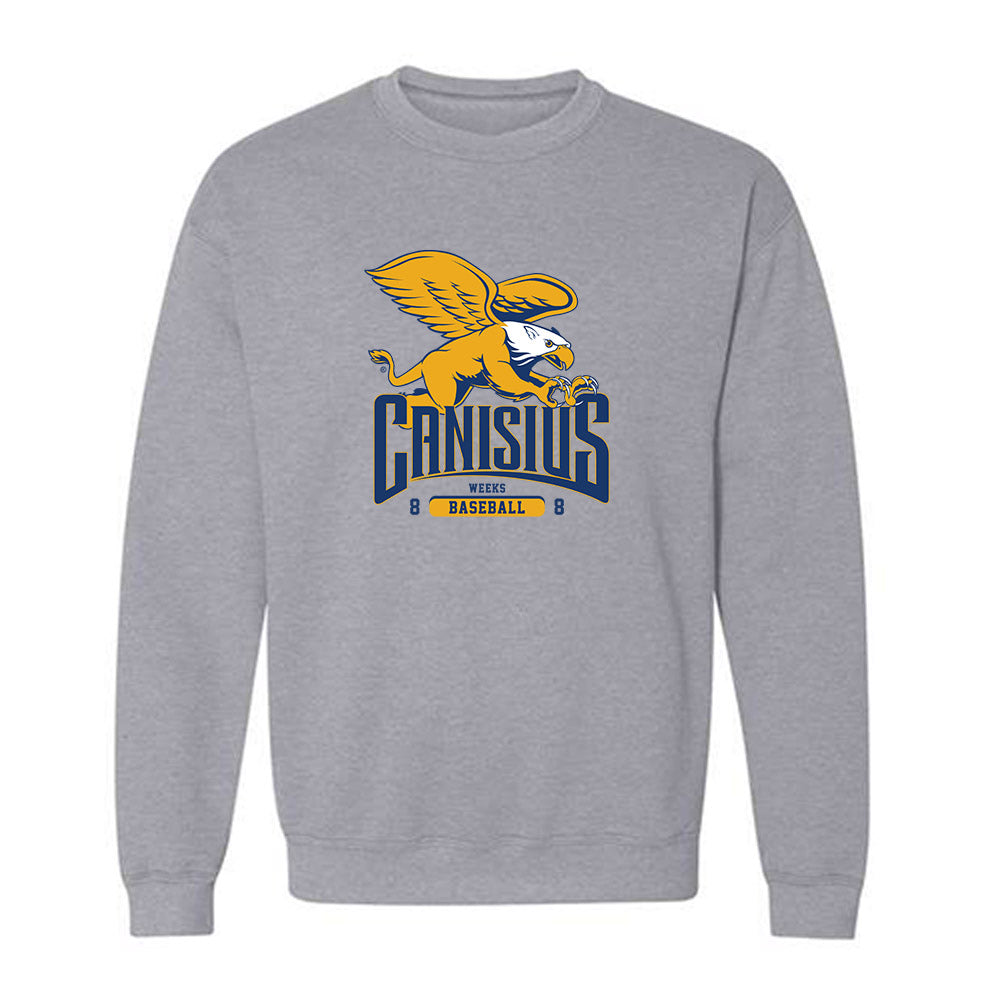 Canisius - NCAA Baseball : Eric Weeks - Classic Fashion Shersey Crewneck Sweatshirt