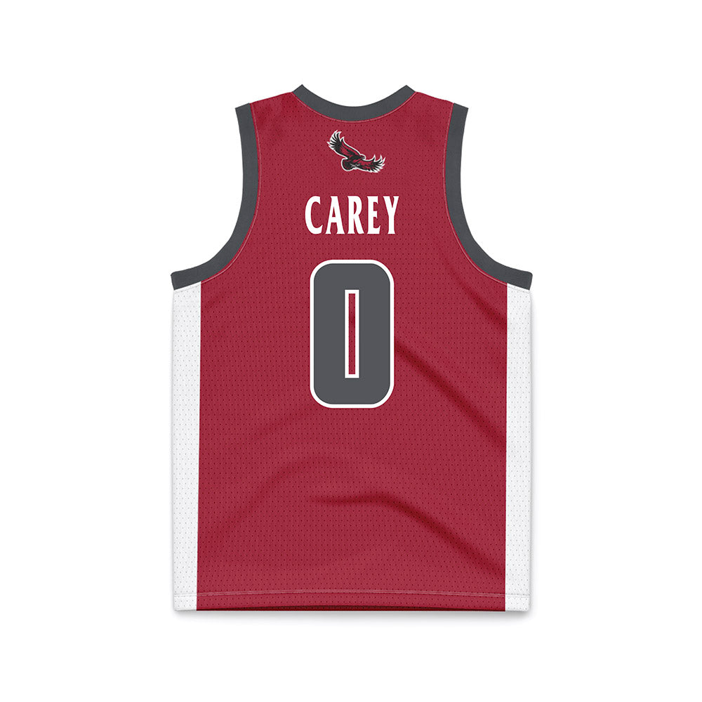St. Joe's - NCAA Men's Basketball : Logan Carey - Crimson Basketball Jersey-1
