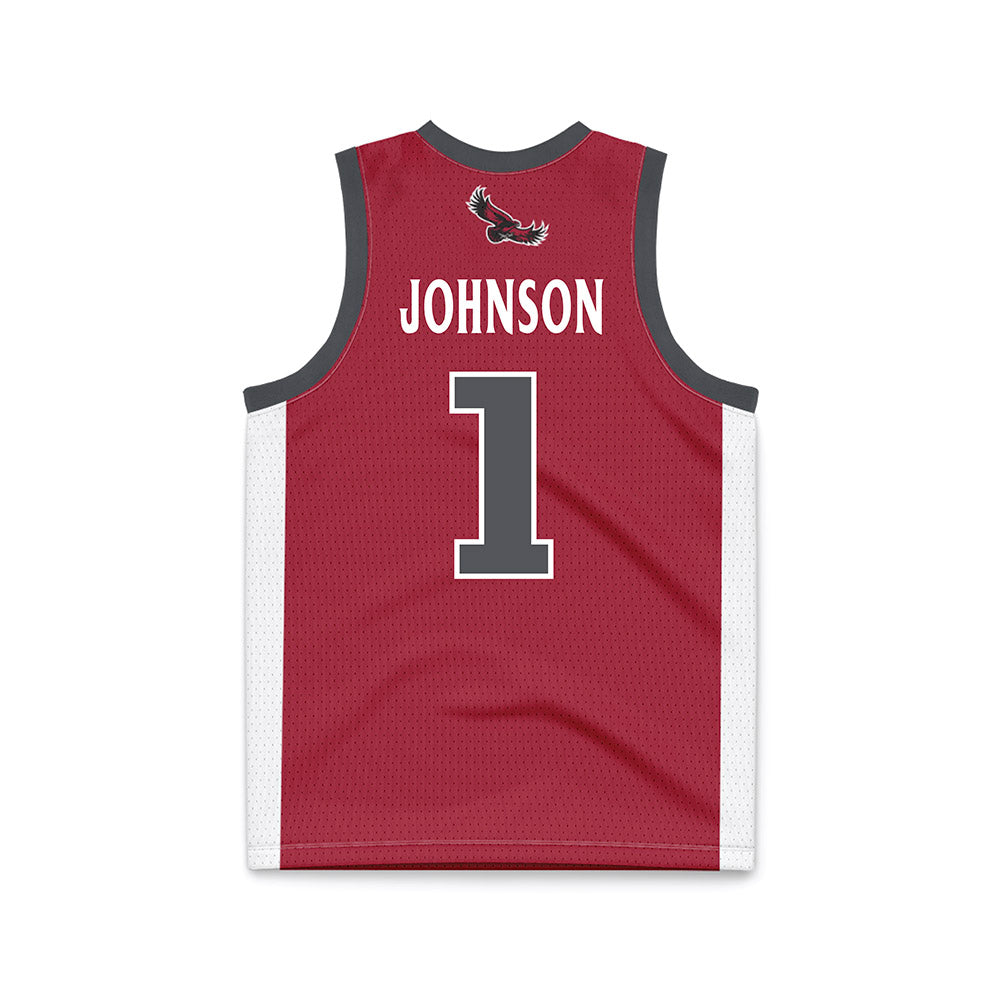 St. Joe's - NCAA Men's Basketball : Mekai Johnson - Crimson Basketball Jersey-1