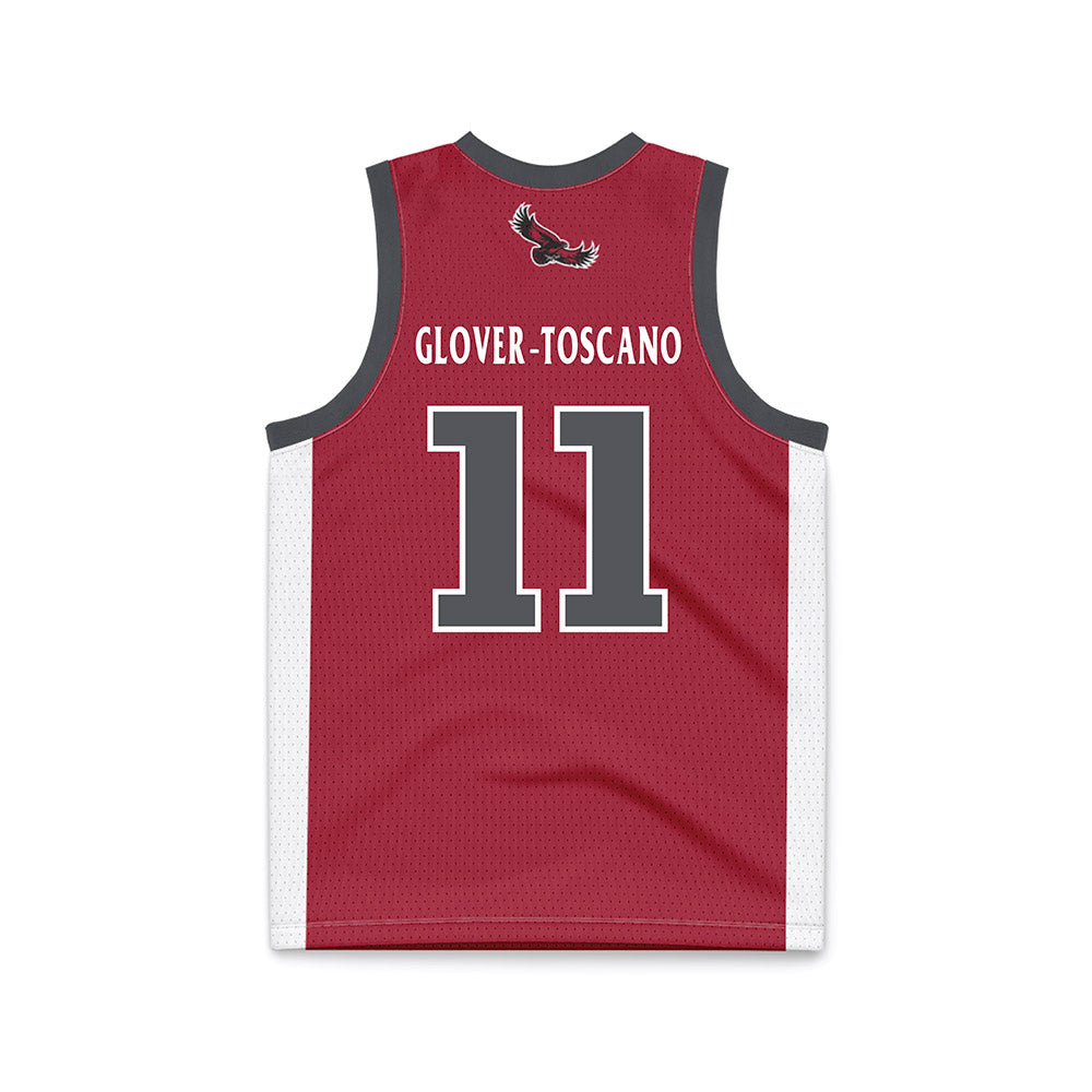St. Joe's - NCAA Men's Basketball : Jaiden Glover-Toscano - Crimson Basketball Jersey-1