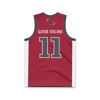 St. Joe's - NCAA Men's Basketball : Jaiden Glover-Toscano - Crimson Basketball Jersey-1