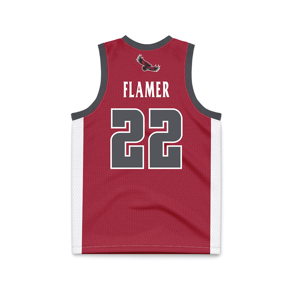 St. Joe's - NCAA Men's Basketball : Donovan Flamer - Crimson Basketball Jersey-1