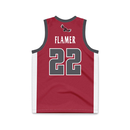 St. Joe's - NCAA Men's Basketball : Donovan Flamer - Crimson Basketball Jersey-1