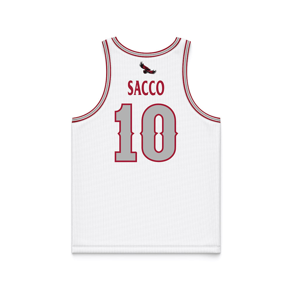 St. Joe's - NCAA Men's Basketball : Keoni Sacco - White Basketball Jersey-1