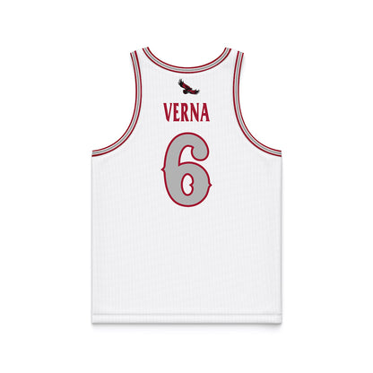 St. Joe's - NCAA Men's Basketball : Owen Verna - White Basketball Jersey-1