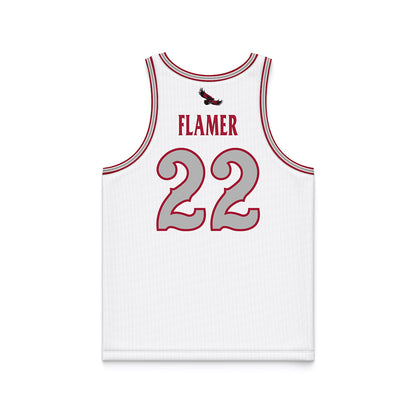 St. Joe's - NCAA Men's Basketball : Donovan Flamer - White Basketball Jersey-1
