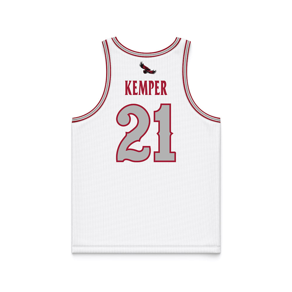 St. Joe's - NCAA Men's Basketball : Davis Kemper - White Basketball Jersey-1