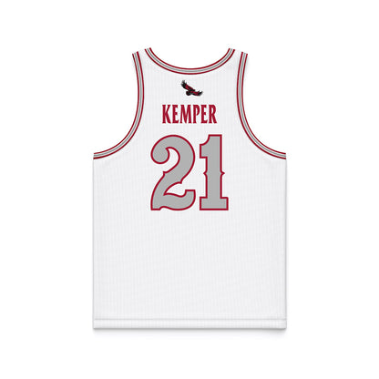 St. Joe's - NCAA Men's Basketball : Davis Kemper - White Basketball Jersey-1