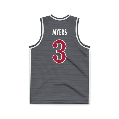 St. Joe's - NCAA Men's Basketball : Khaafiq Myers - Grey Basketball Jersey-1