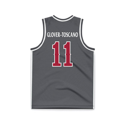 St. Joe's - NCAA Men's Basketball : Jaiden Glover-Toscano - Grey Basketball Jersey-1