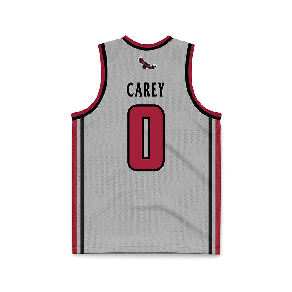St. Joe's - NCAA Men's Basketball : Logan Carey - Pinstripe Grey Basketball Jersey-1
