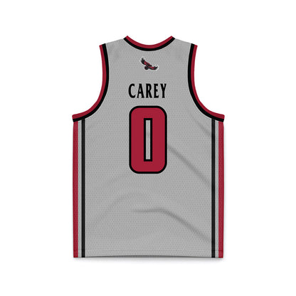 St. Joe's - NCAA Men's Basketball : Logan Carey - Pinstripe Grey Basketball Jersey-1