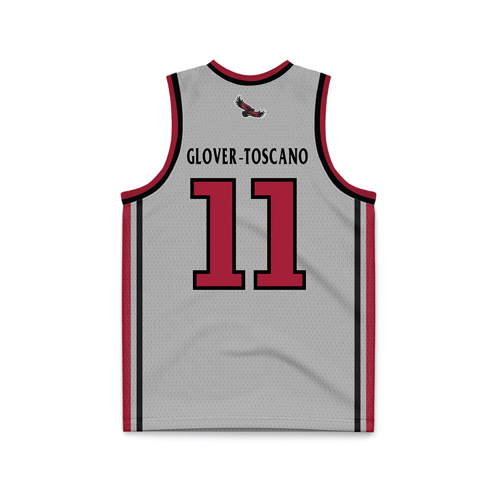 St. Joe's - NCAA Men's Basketball : Jaiden Glover-Toscano - Pinstripe Grey Basketball Jersey-1