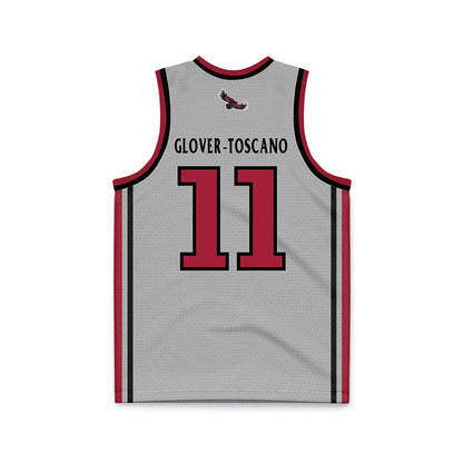 St. Joe's - NCAA Men's Basketball : Jaiden Glover-Toscano - Pinstripe Grey Basketball Jersey-1