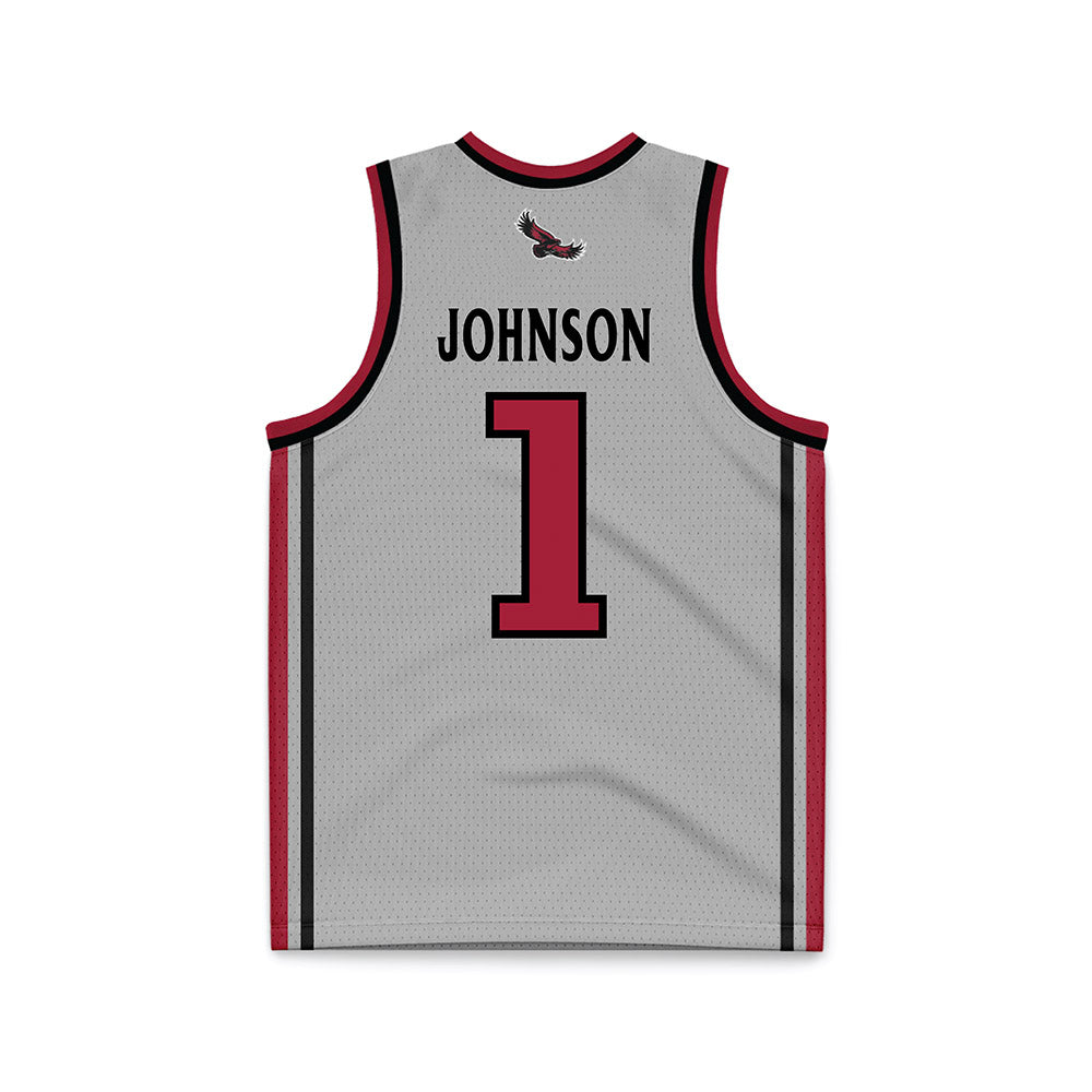 St. Joe's - NCAA Men's Basketball : Mekai Johnson - Pinstripe Grey Basketball Jersey-1