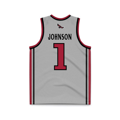 St. Joe's - NCAA Men's Basketball : Mekai Johnson - Pinstripe Grey Basketball Jersey-1