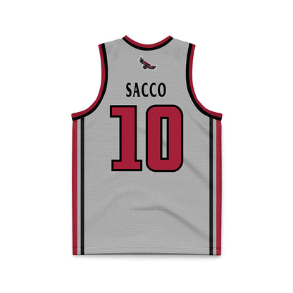 St. Joe's - NCAA Men's Basketball : Keoni Sacco - Pinstripe Grey Basketball Jersey-1