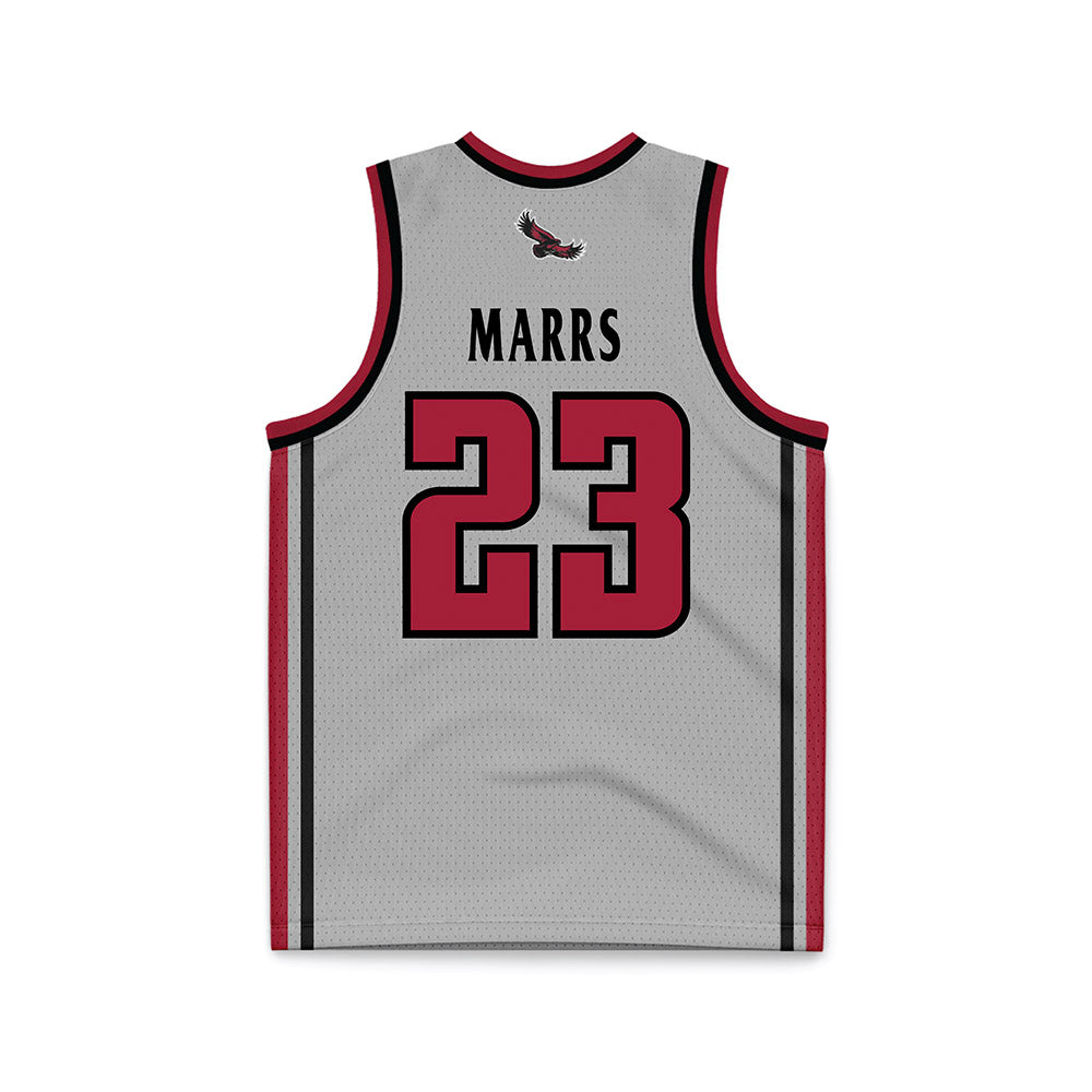 St. Joe's - NCAA Men's Basketball : Gavin Marrs - Pinstripe Grey Basketball Jersey-1