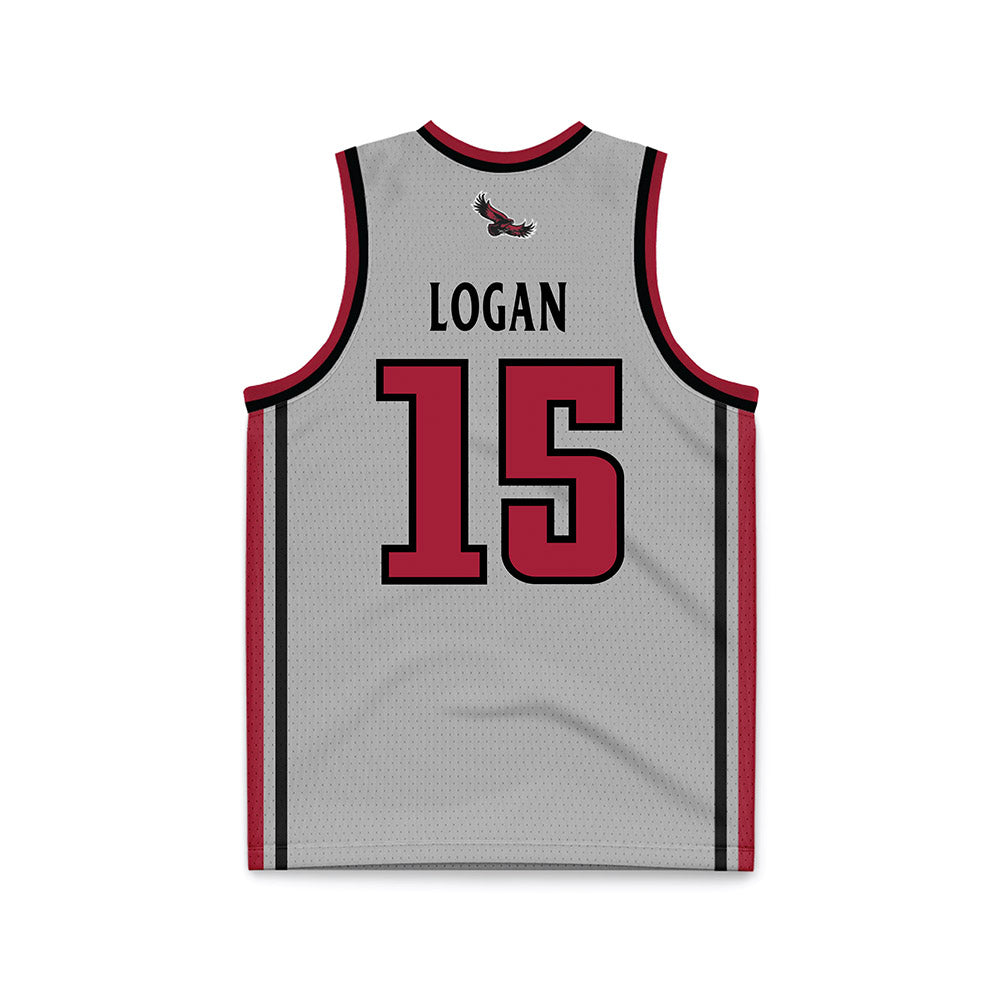 St. Joe's - NCAA Men's Basketball : Sean Logan - Pinstripe Grey Basketball Jersey-1