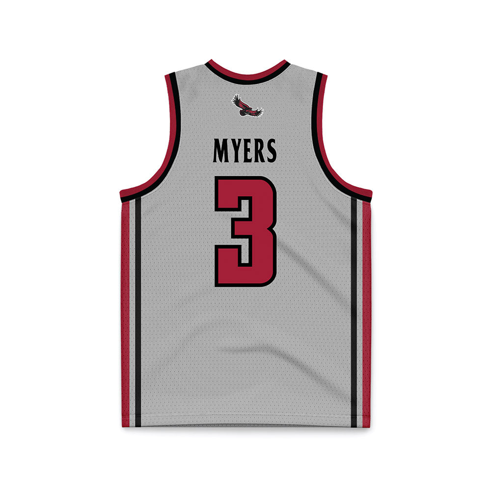 St. Joe's - NCAA Men's Basketball : Khaafiq Myers - Pinstripe Grey Basketball Jersey-1
