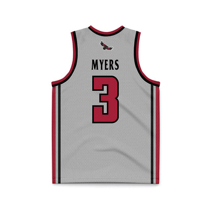 St. Joe's - NCAA Men's Basketball : Khaafiq Myers - Pinstripe Grey Basketball Jersey-1