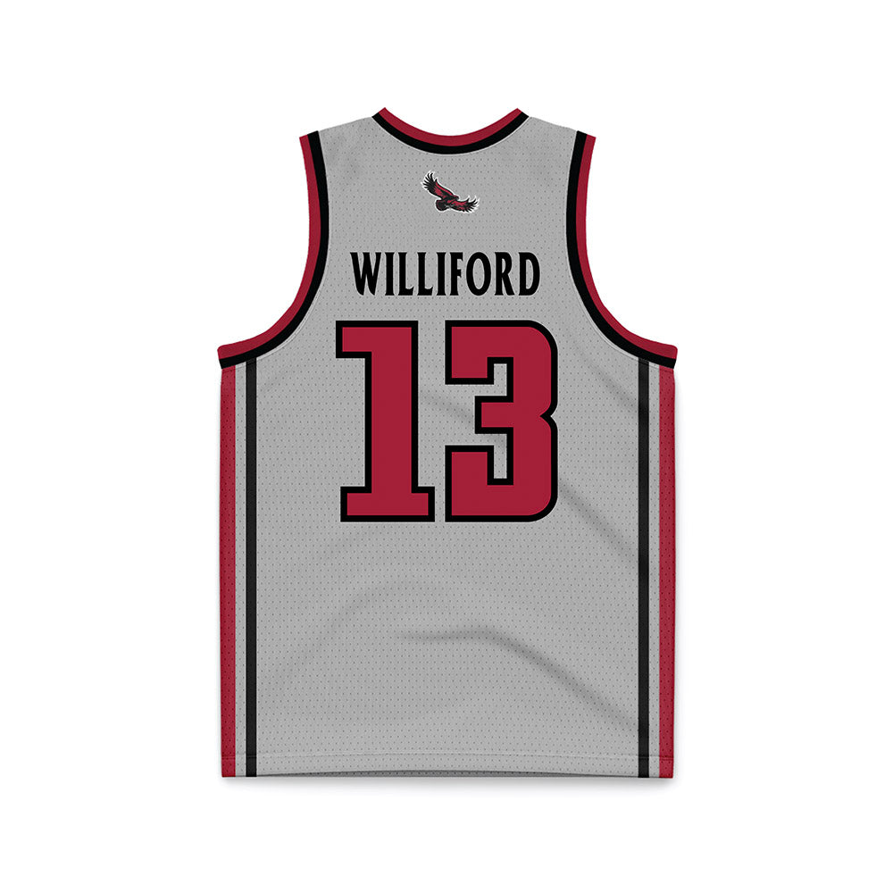 St. Joe's - NCAA Men's Basketball : Austin Williford - Pinstripe Grey Basketball Jersey-1