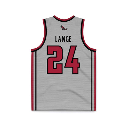 St. Joe's - NCAA Men's Basketball : Will Lange - Pinstripe Grey Basketball Jersey-1