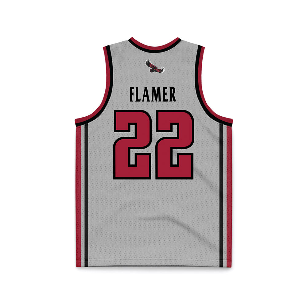 St. Joe's - NCAA Men's Basketball : Donovan Flamer - Pinstripe Grey Basketball Jersey-1