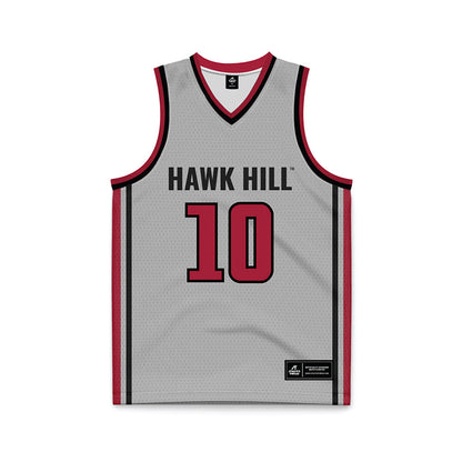 St. Joe's - NCAA Men's Basketball : Keoni Sacco - Pinstripe Grey Basketball Jersey-0